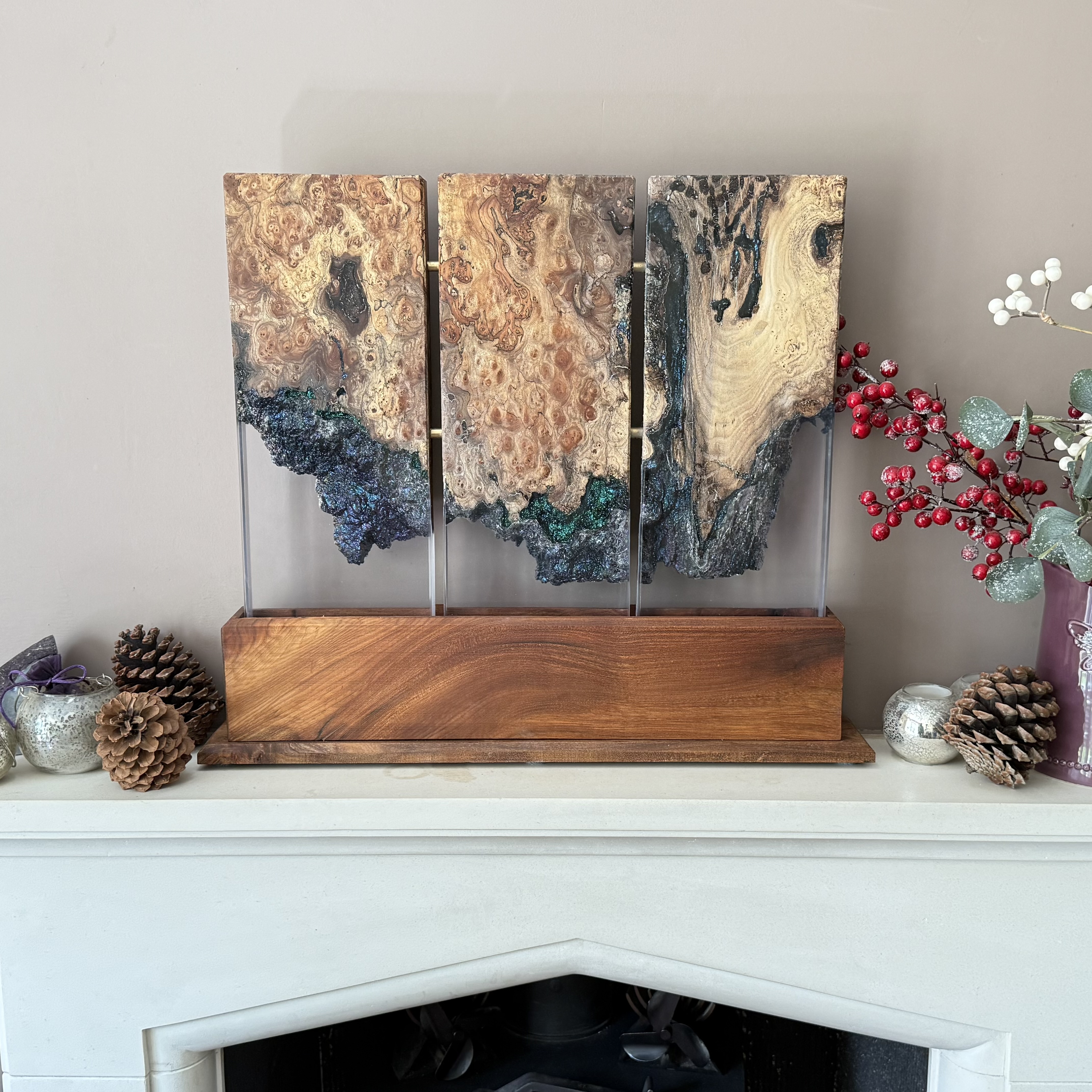 Bespoke wood and resin art