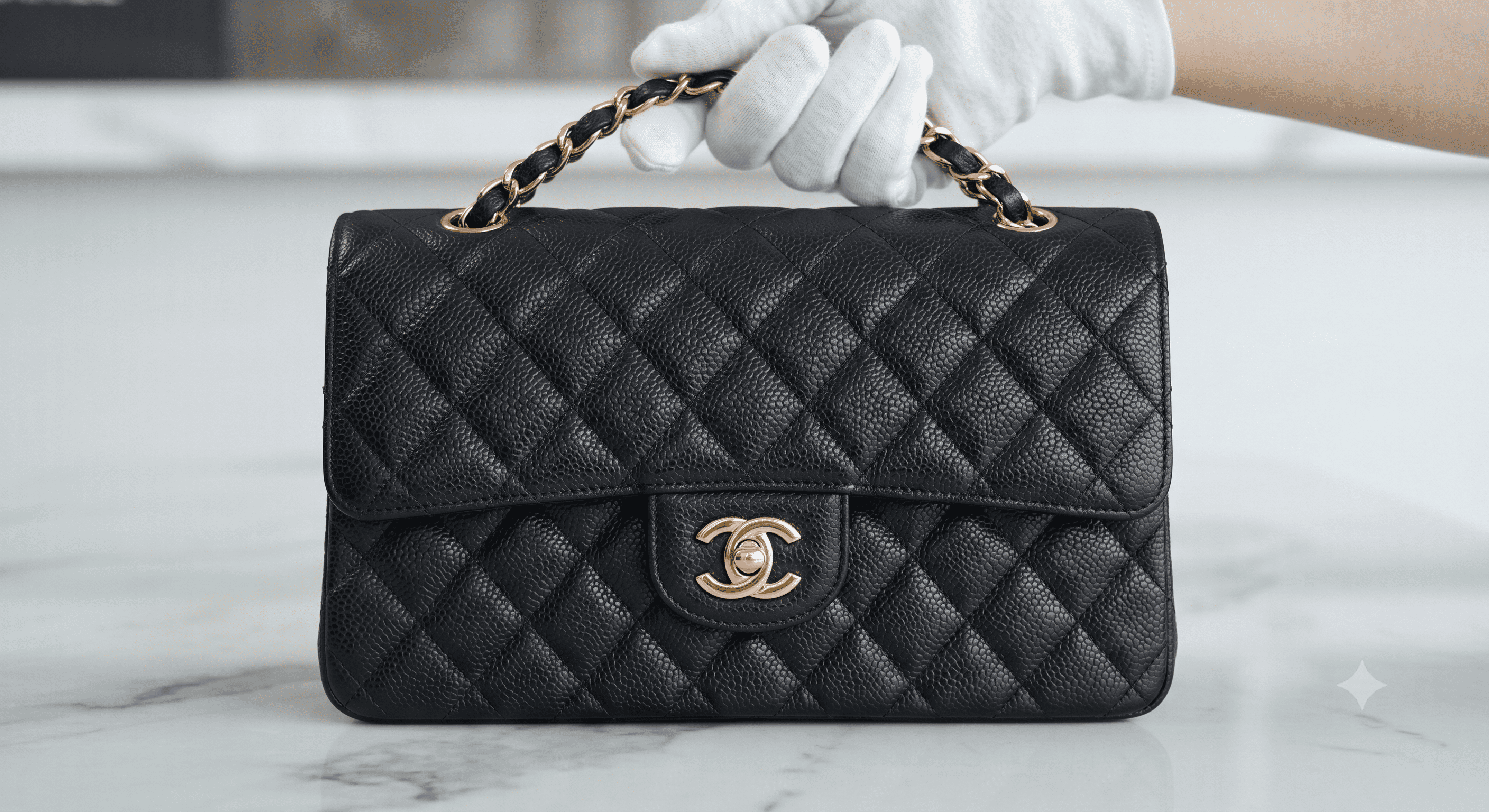 Authenticated vintage Chanel quilted Classic Flap