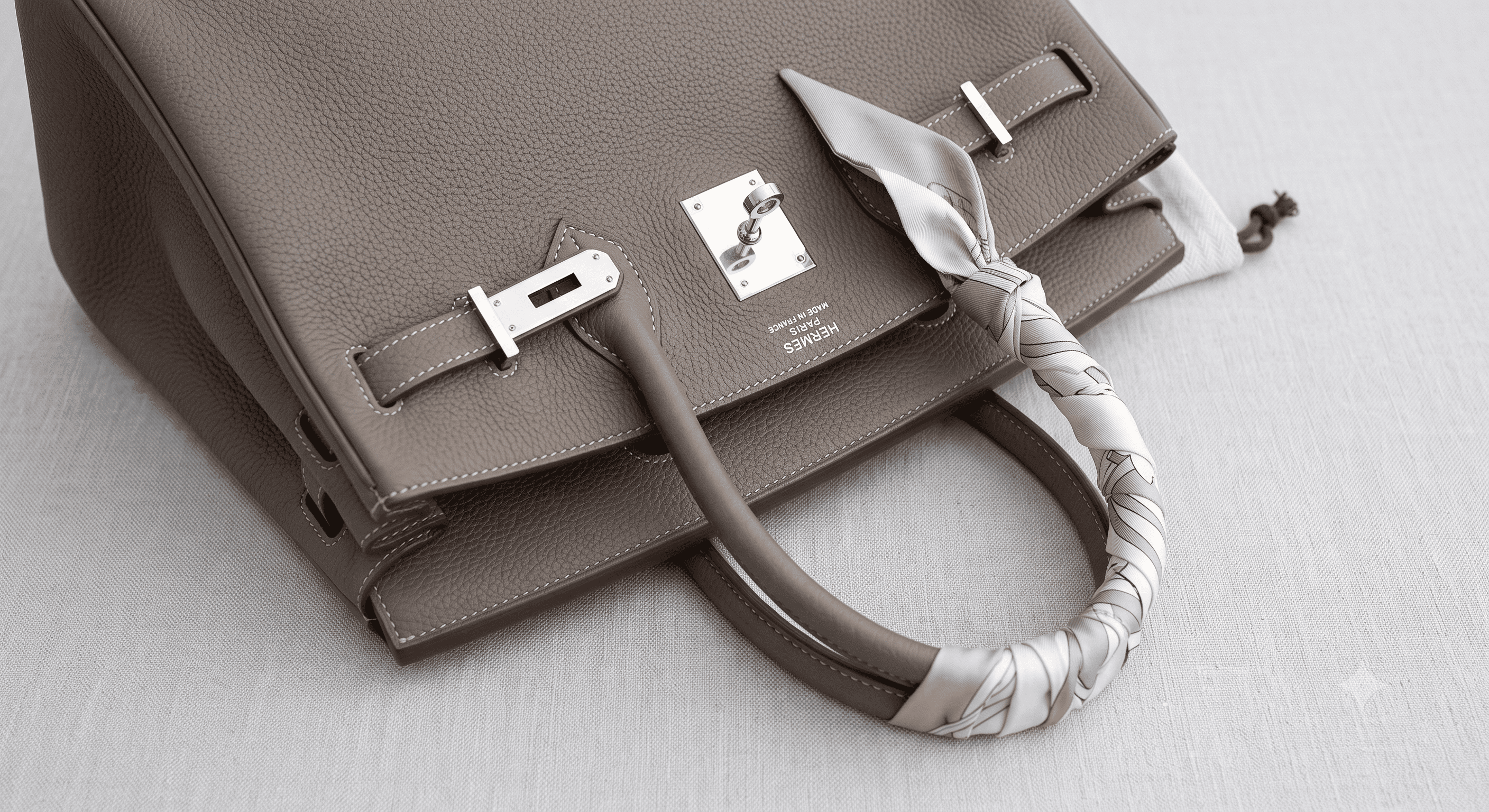 Hermès Birkin 30 in Etain Togo leather