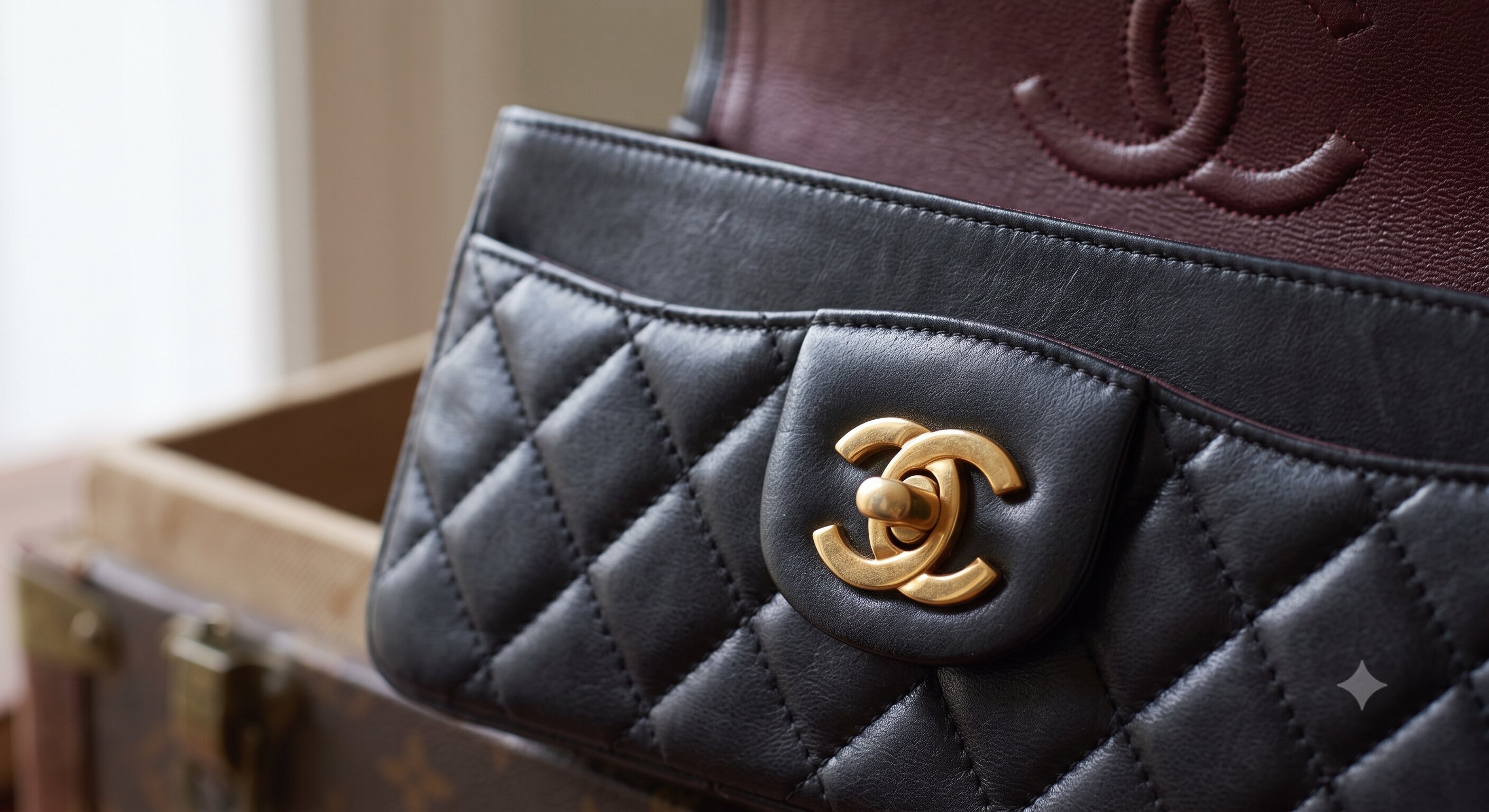 Chanel CC lock detail