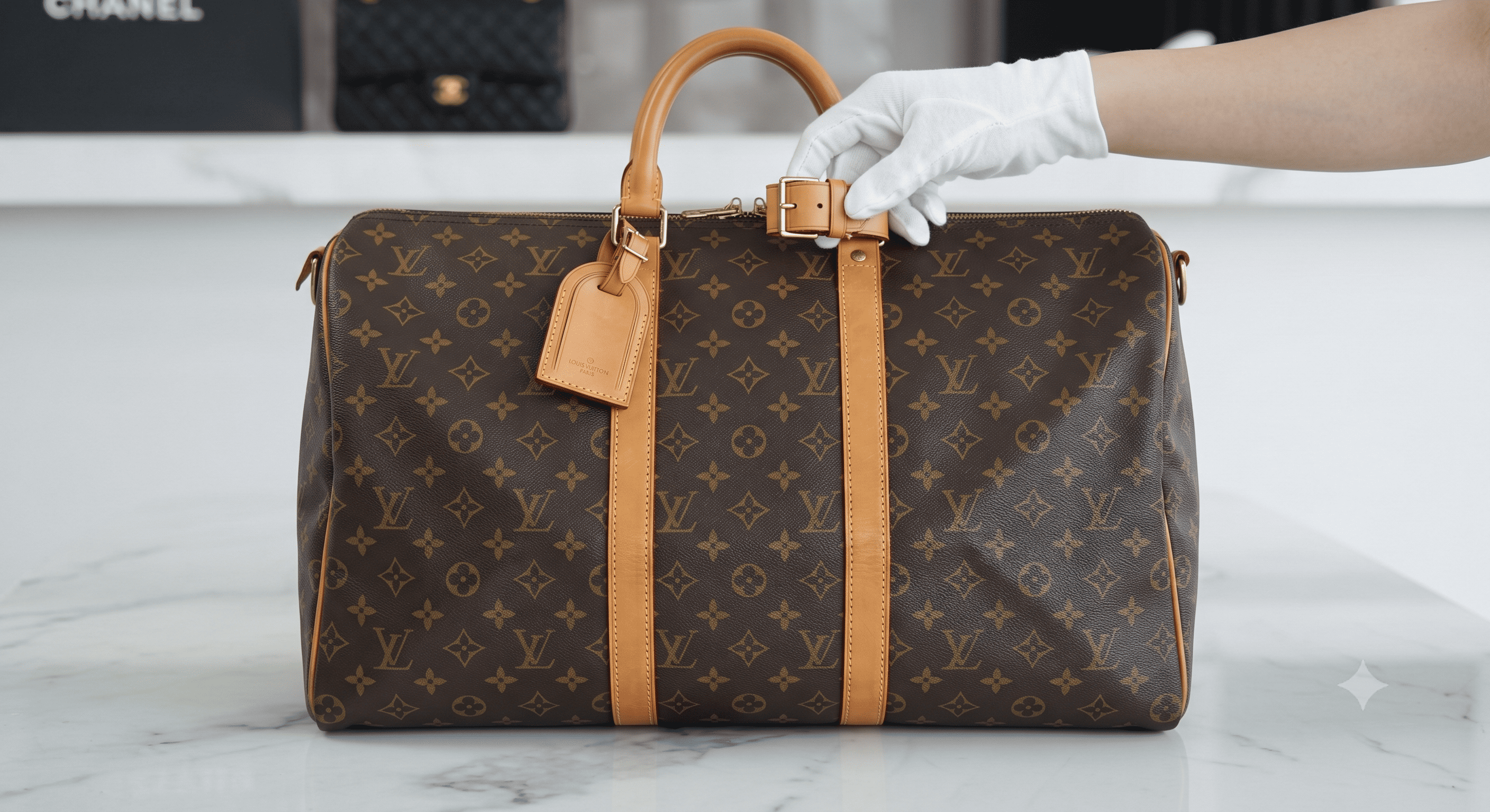 Louis Vuitton Monogram Keepall travel bag